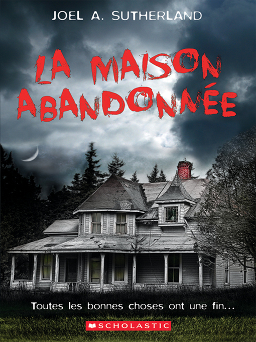 Cover image for La maison abandonnée